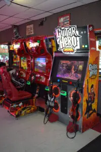 Game station of Guitar Hero arcade | Go-kart Raceway