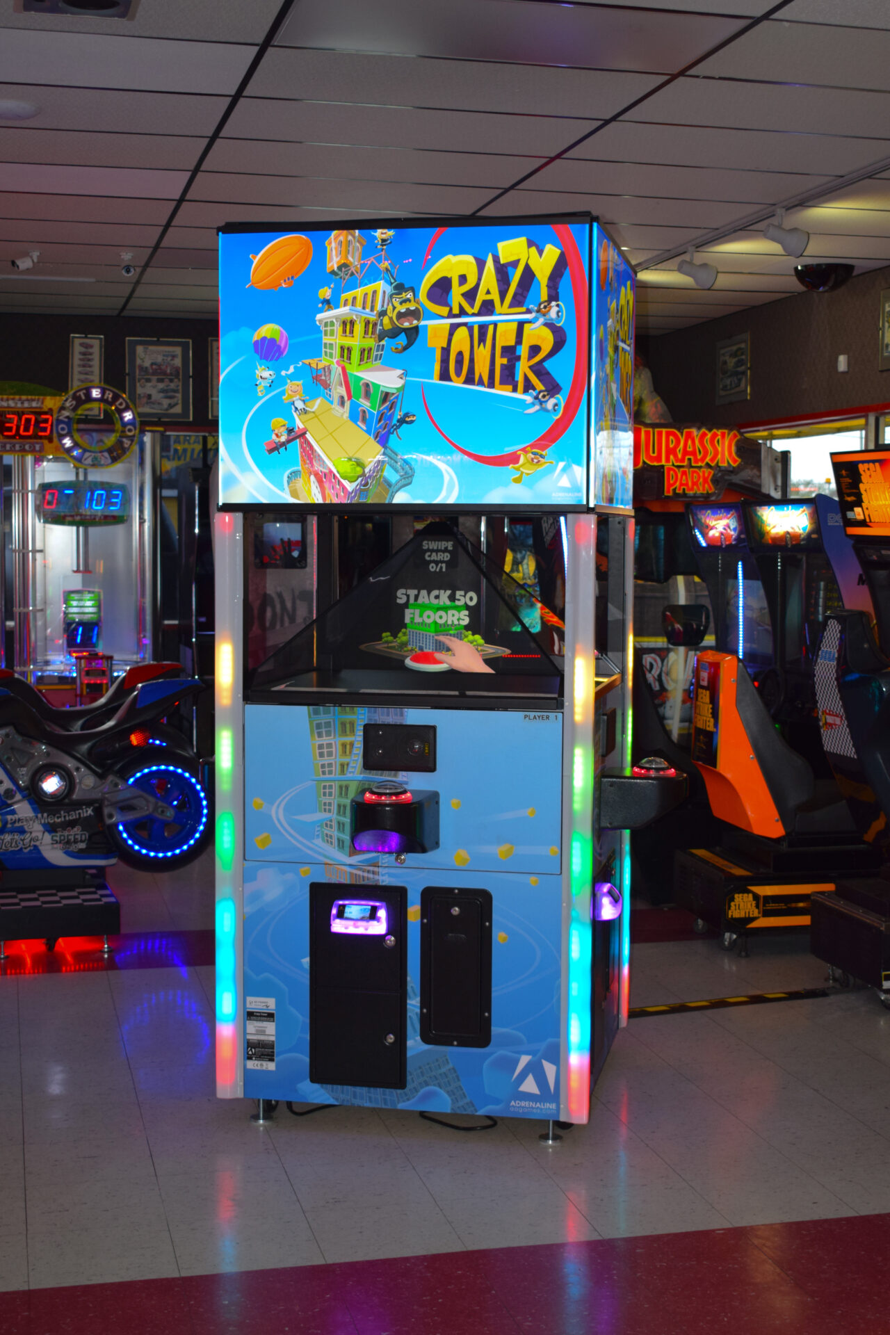 Game stations of Crazy Tower | Go-kart Raceway