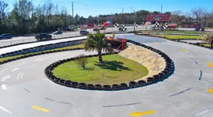 Upper level view of the track. | Go-Kart Raceway