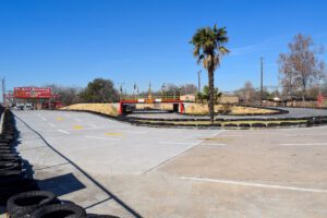 View of the beginning of the track. | Go-Kart Raceway
